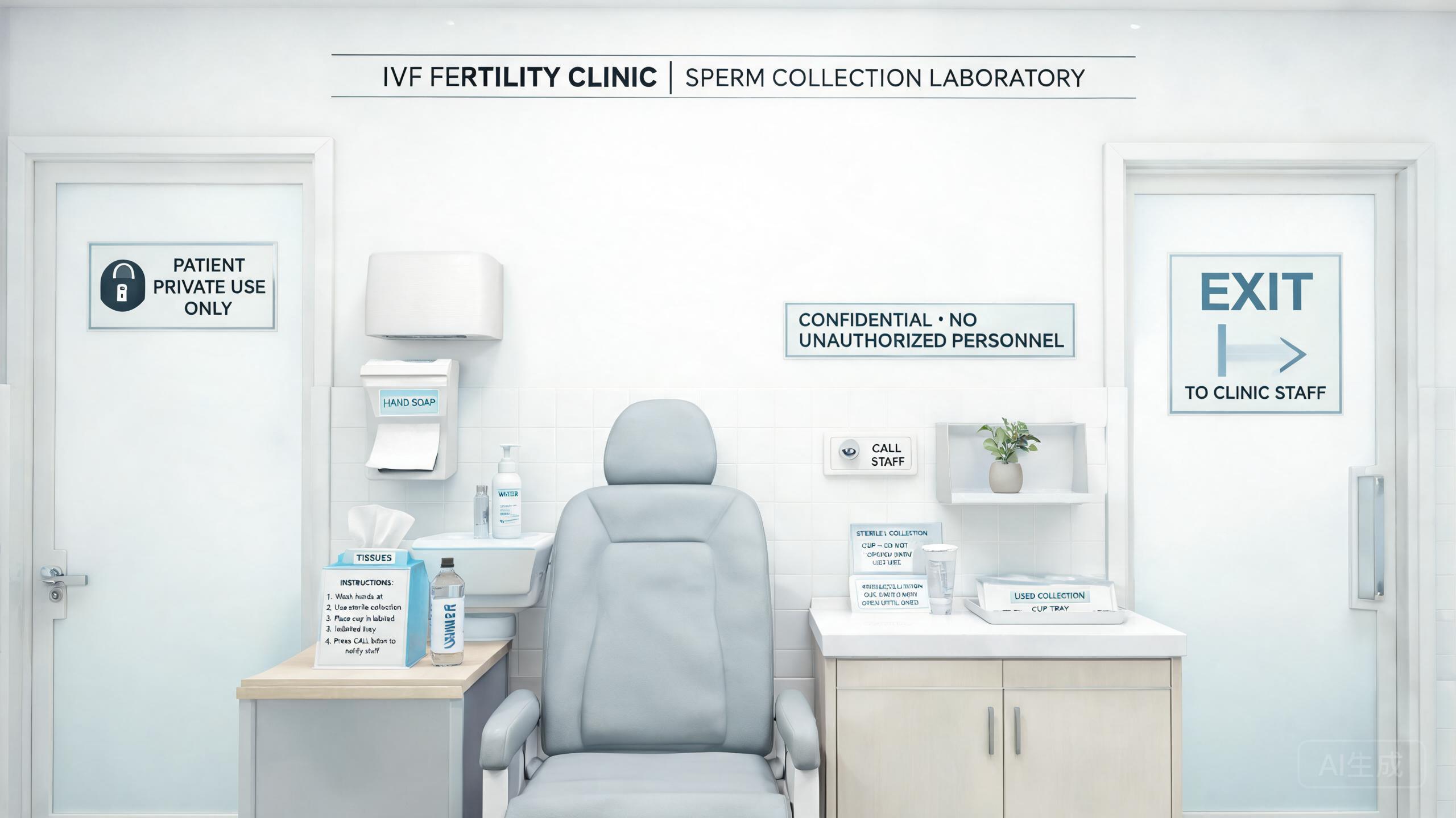 IVF 诊所精子采集实验室